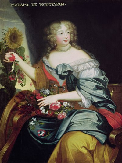 Porträt von Francoise-Athenaise Rochechouart de Mortemart (1641-1707) Marquise de Montespan von French School